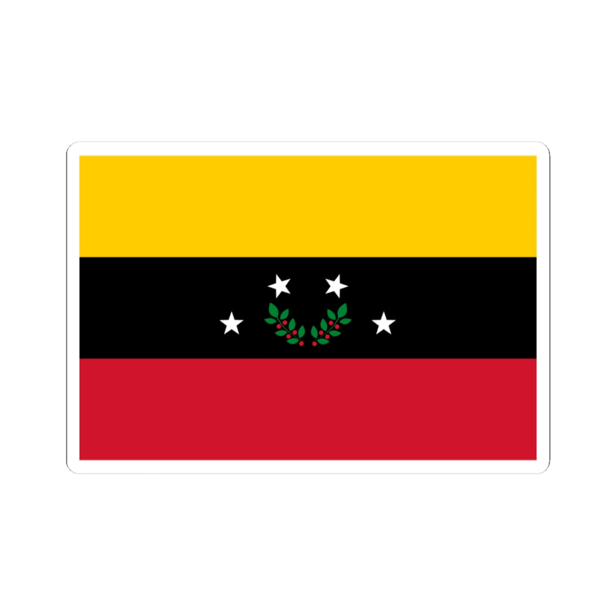 Flag of Tachira State (Venezuela) STICKER Vinyl Kiss-Cut Decal
