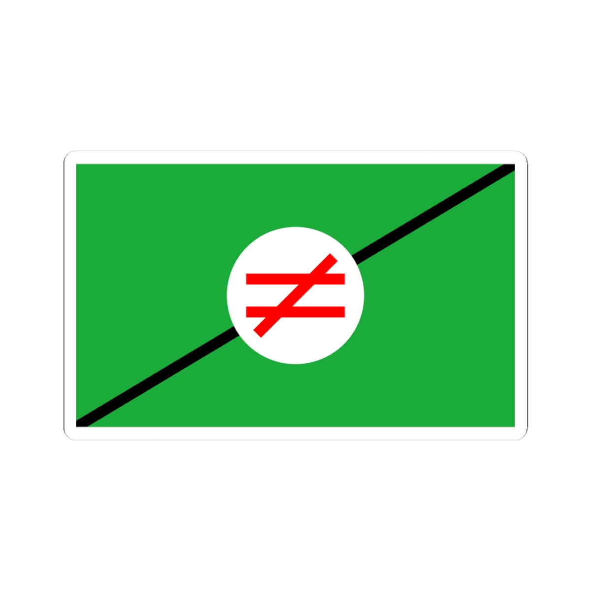 Flag of Pan-Iranist-Party (Iran) STICKER Vinyl Kiss-Cut Decal
