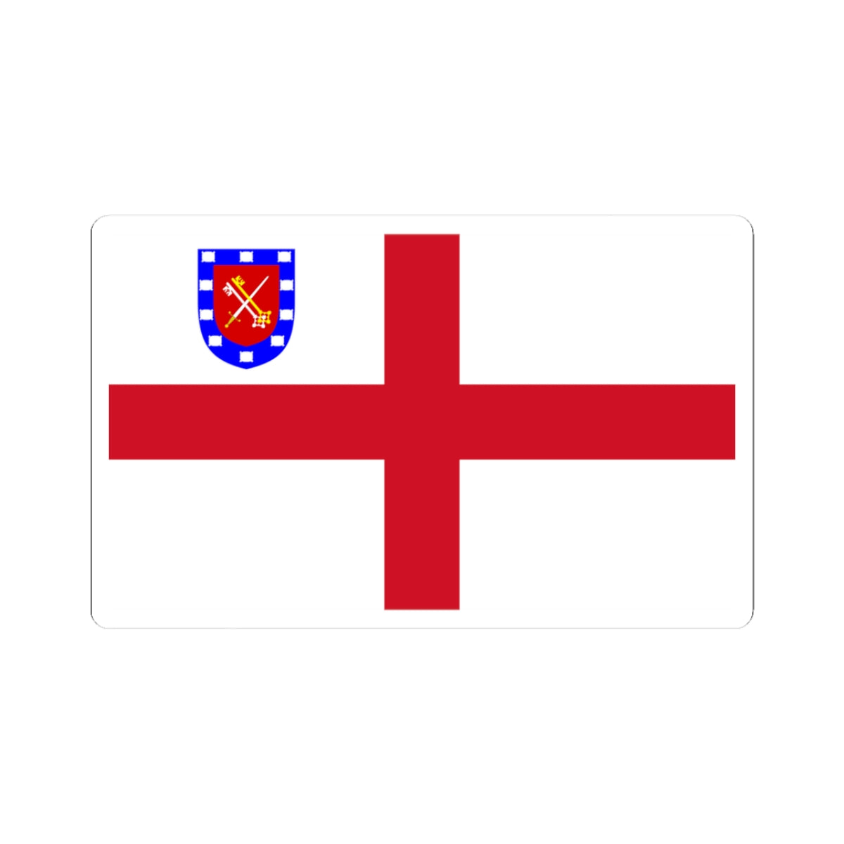 Flag of the Diocese of Guildford (England) STICKER Vinyl Kiss-Cut Decal