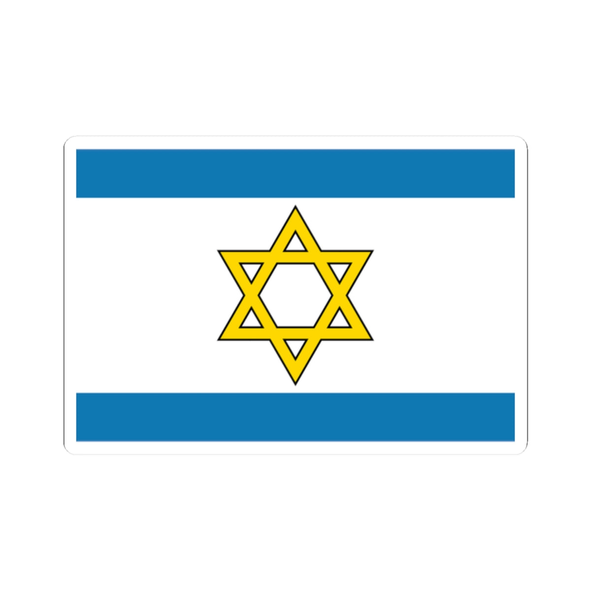 Flag of the State of Palestine Proposal 6 (Israel) STICKER Vinyl Kiss-Cut Decal