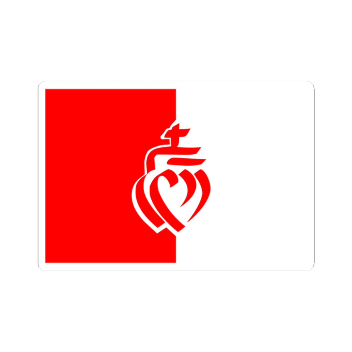 Flag of Vendee (France) STICKER Vinyl Kiss-Cut Decal
