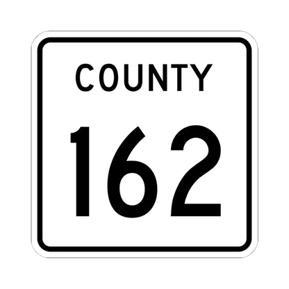 County 162 square (Minnesota) (Road Sign) STICKER Vinyl Kiss-Cut Decal