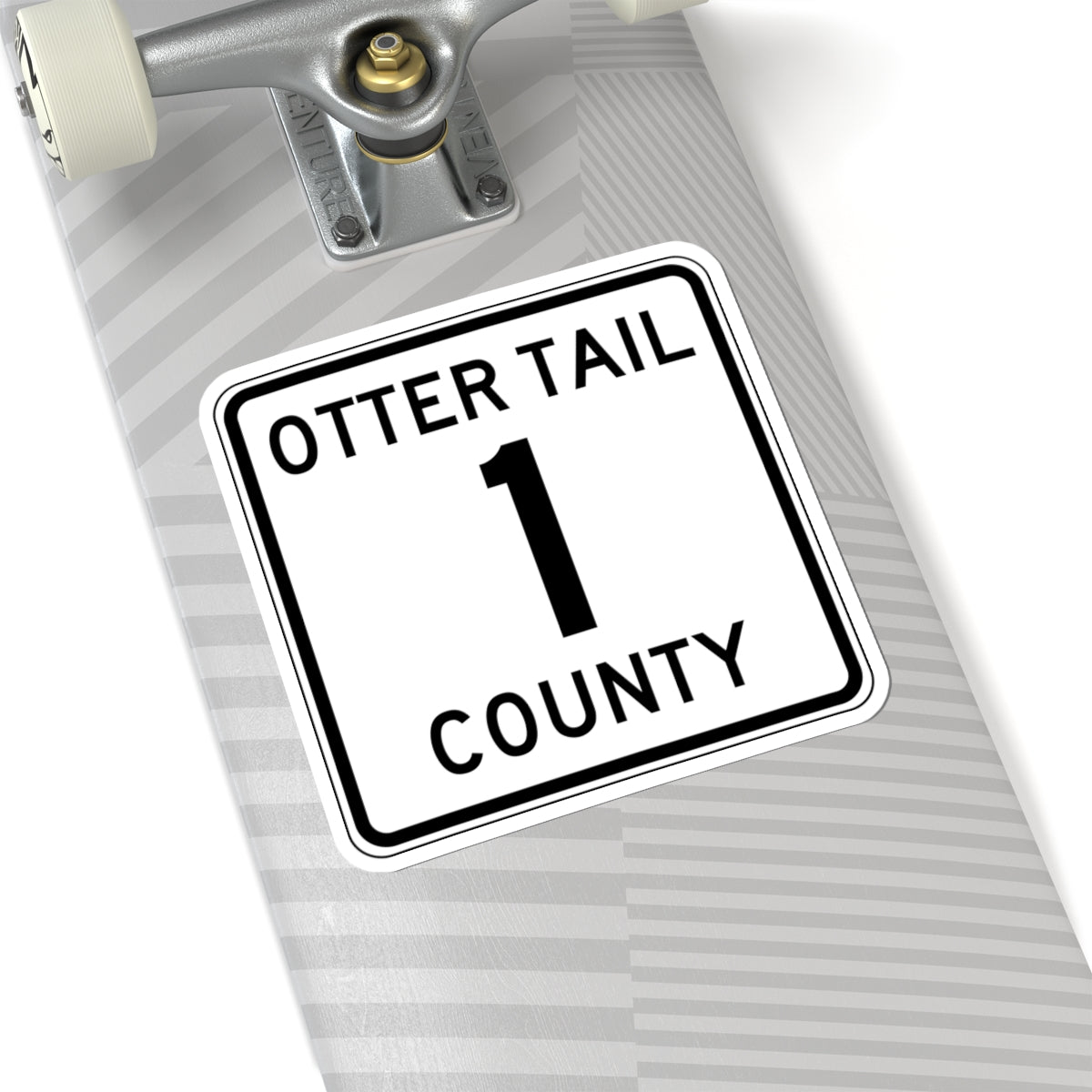 Otter Tail County Route 1 MN (Minnesota) (Road Sign) STICKER Vinyl Kiss-Cut Decal