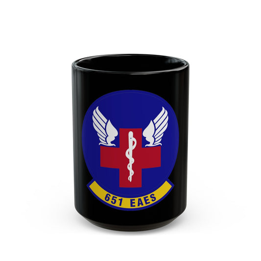 651st Expeditionary Aeromedical Evacuation Squadron (U.S. Air Force) Black Coffee Mug-15oz-The Sticker Space