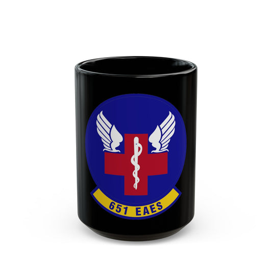 651st Expeditionary Aeromedical Evacuation Squadron (U.S. Air Force) Black Coffee Mug-15oz-The Sticker Space