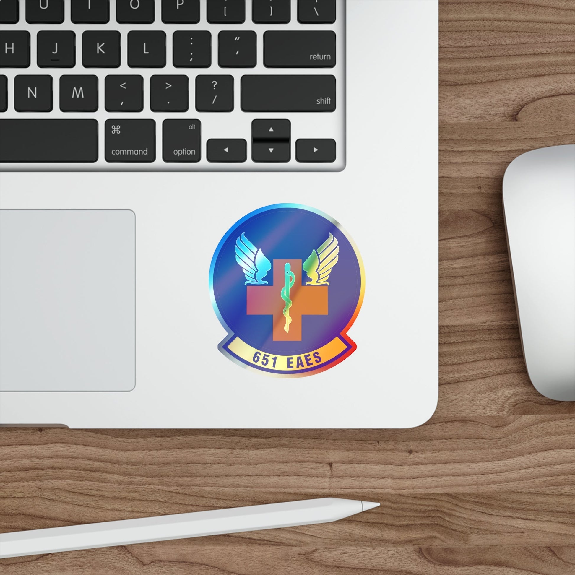 651st Expeditionary Aeromedical Evacuation Squadron (U.S. Air Force) Holographic STICKER Die-Cut Vinyl Decal-The Sticker Space