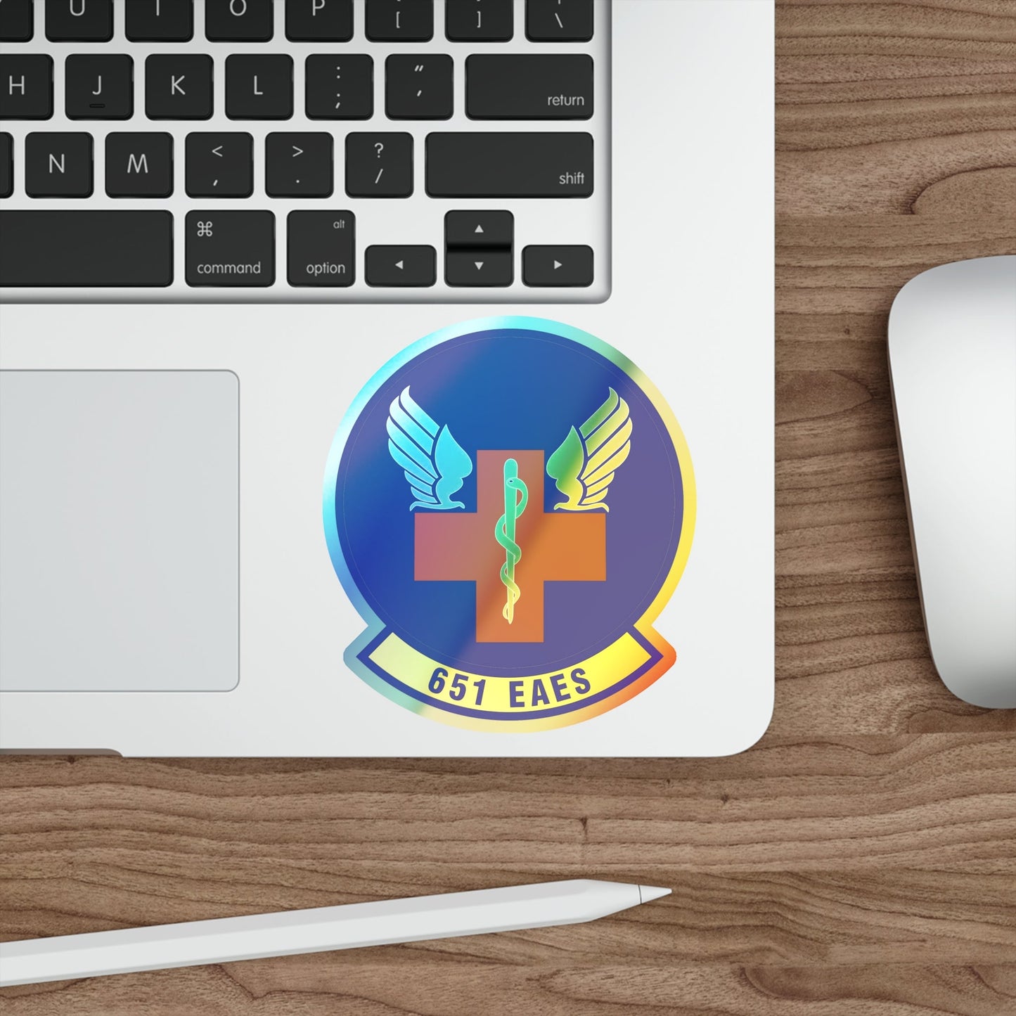 651st Expeditionary Aeromedical Evacuation Squadron (U.S. Air Force) Holographic STICKER Die-Cut Vinyl Decal-The Sticker Space