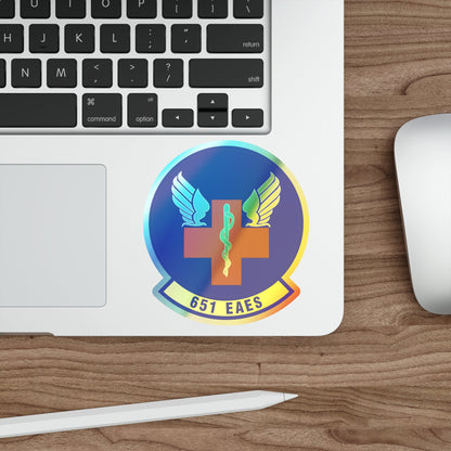 651st Expeditionary Aeromedical Evacuation Squadron (U.S. Air Force) Holographic STICKER Die-Cut Vinyl Decal-The Sticker Space