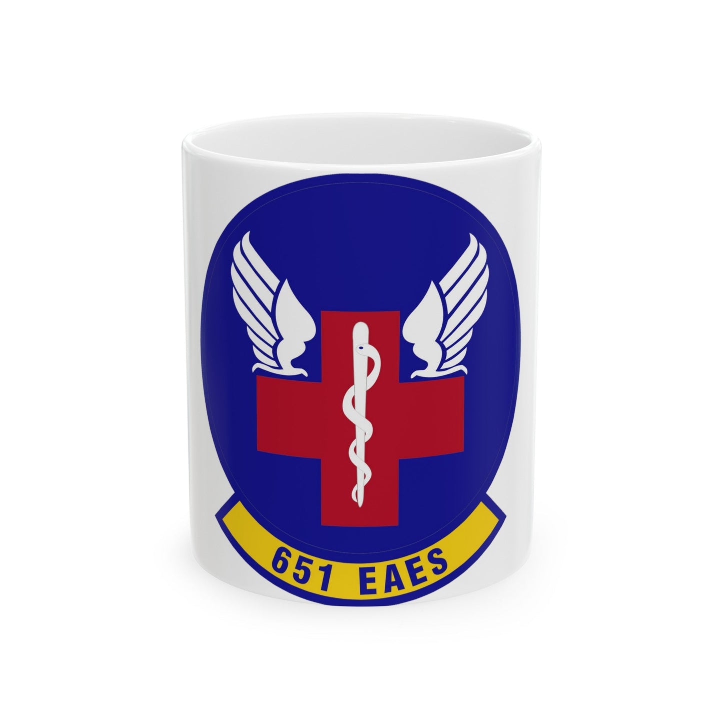 651st Expeditionary Aeromedical Evacuation Squadron (U.S. Air Force) White Coffee Mug-11oz-The Sticker Space