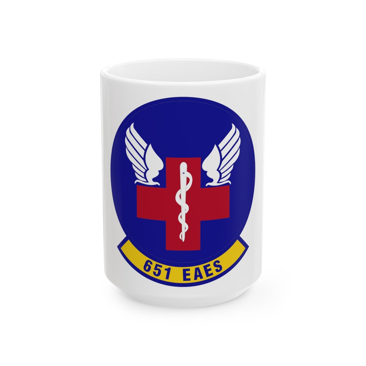 651st Expeditionary Aeromedical Evacuation Squadron (U.S. Air Force) White Coffee Mug-15oz-The Sticker Space