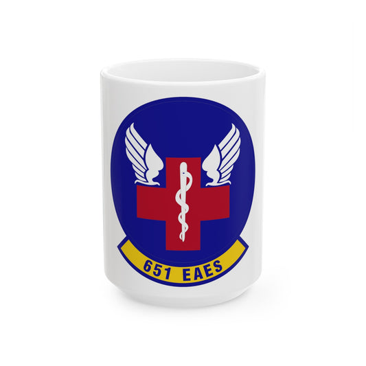 651st Expeditionary Aeromedical Evacuation Squadron (U.S. Air Force) White Coffee Mug-15oz-The Sticker Space