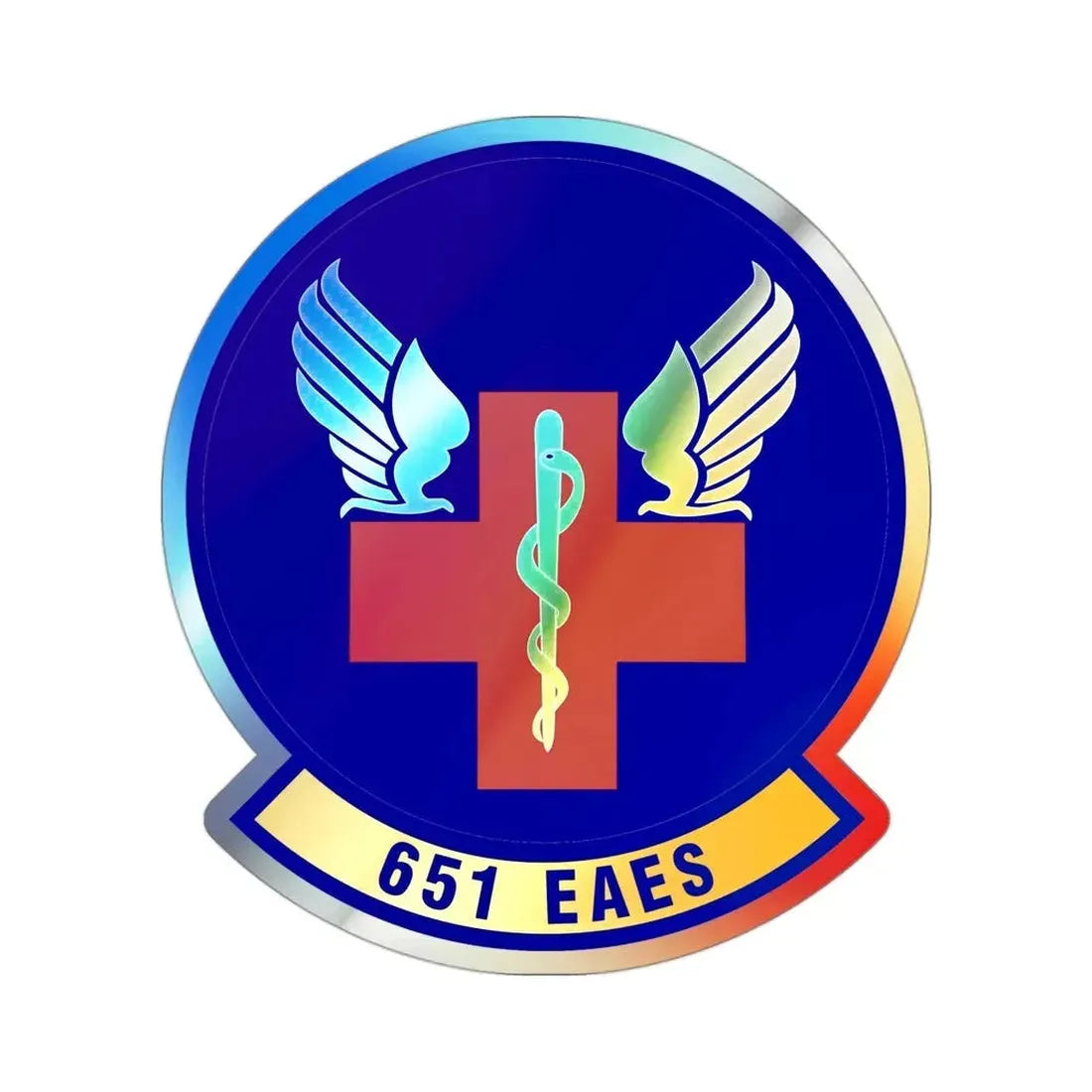 651st Expeditionary Aeromedical Evacuation Squadron (U.S. Air Force) Holographic STICKER Die-Cut Vinyl Decal - The Sticker Space