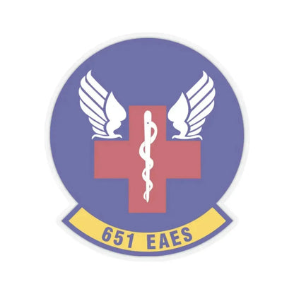 651st Expeditionary Aeromedical Evacuation Squadron (U.S. Air Force) STICKER Vinyl Kiss-Cut Decal 2 Inch Transparent - The Sticker Space