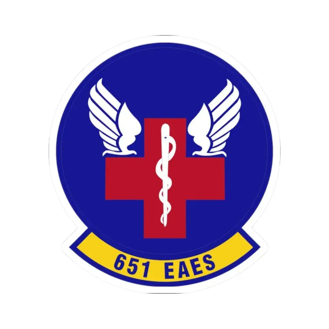 651st Expeditionary Aeromedical Evacuation Squadron (U.S. Air Force) STICKER Vinyl Kiss-Cut Decal 2 Inch White - The Sticker Space