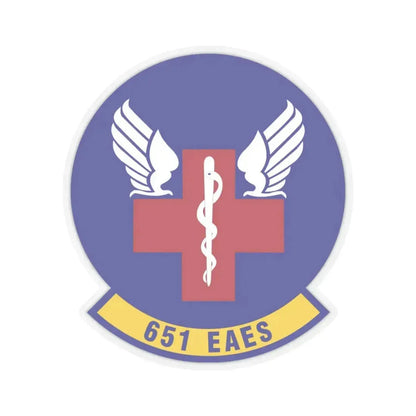 651st Expeditionary Aeromedical Evacuation Squadron (U.S. Air Force) STICKER Vinyl Kiss-Cut Decal 3 Inch Transparent - The Sticker Space