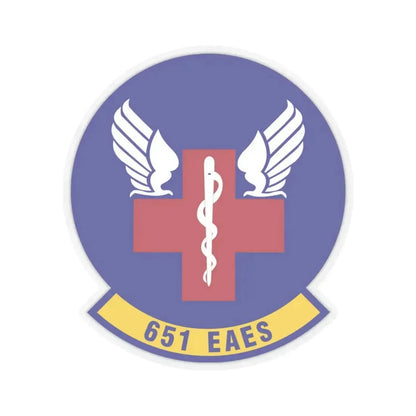651st Expeditionary Aeromedical Evacuation Squadron (U.S. Air Force) STICKER Vinyl Kiss-Cut Decal 4 Inch Transparent - The Sticker Space