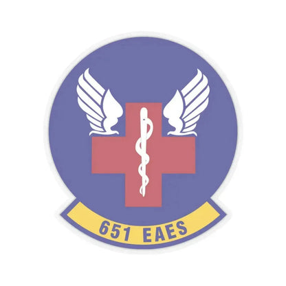 651st Expeditionary Aeromedical Evacuation Squadron (U.S. Air Force) STICKER Vinyl Kiss-Cut Decal 6 Inch Transparent - The Sticker Space
