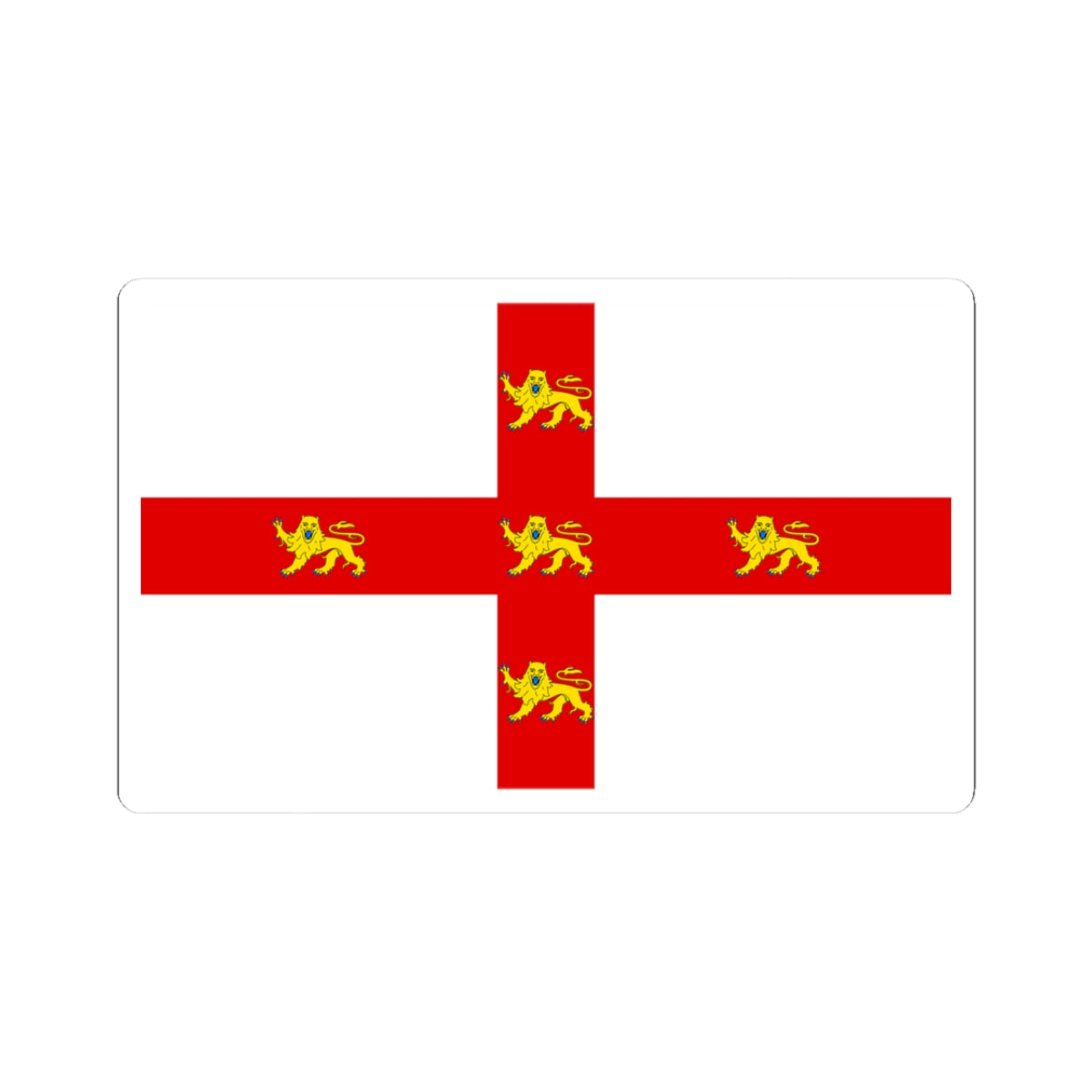 Flag of York (England) STICKER Vinyl Kiss-Cut Decal