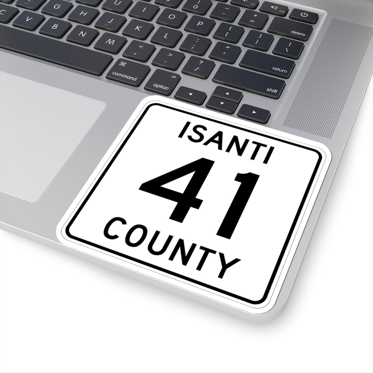 Isanti County 41 MN (Minnesota) (Road Sign) STICKER Vinyl Kiss-Cut Decal