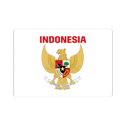 Indonesia coat of arms with name (Indonesia) STICKER Vinyl Kiss-Cut Decal