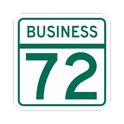 MD Route 72 Business (Maryland) (Road Sign) STICKER Vinyl Kiss-Cut Decal