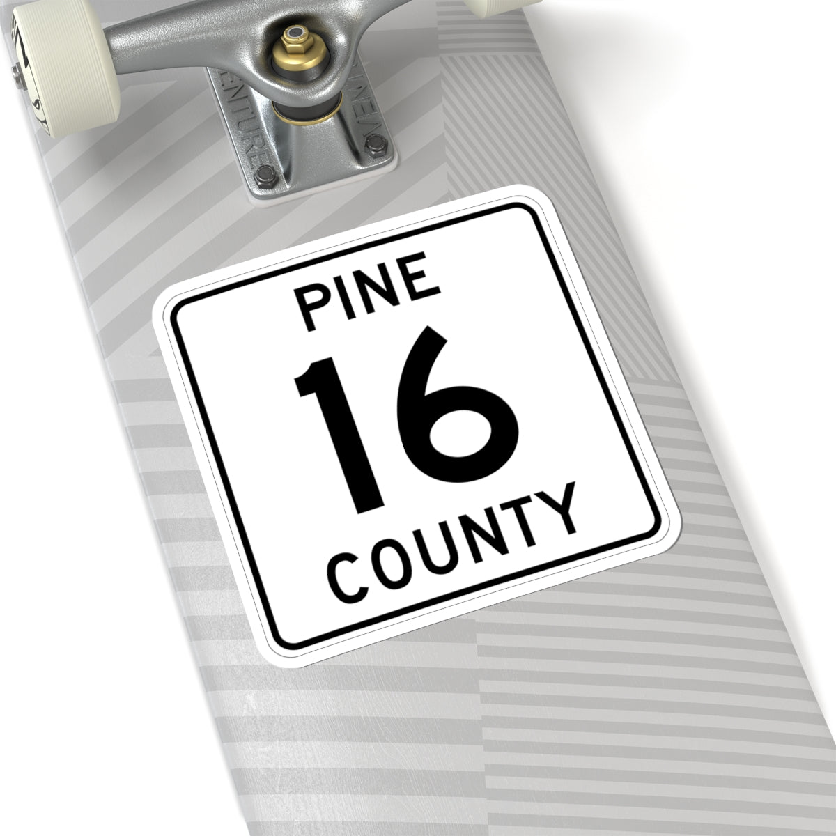 Pine County Route 16 MN (Minnesota) (Road Sign) STICKER Vinyl Kiss-Cut Decal