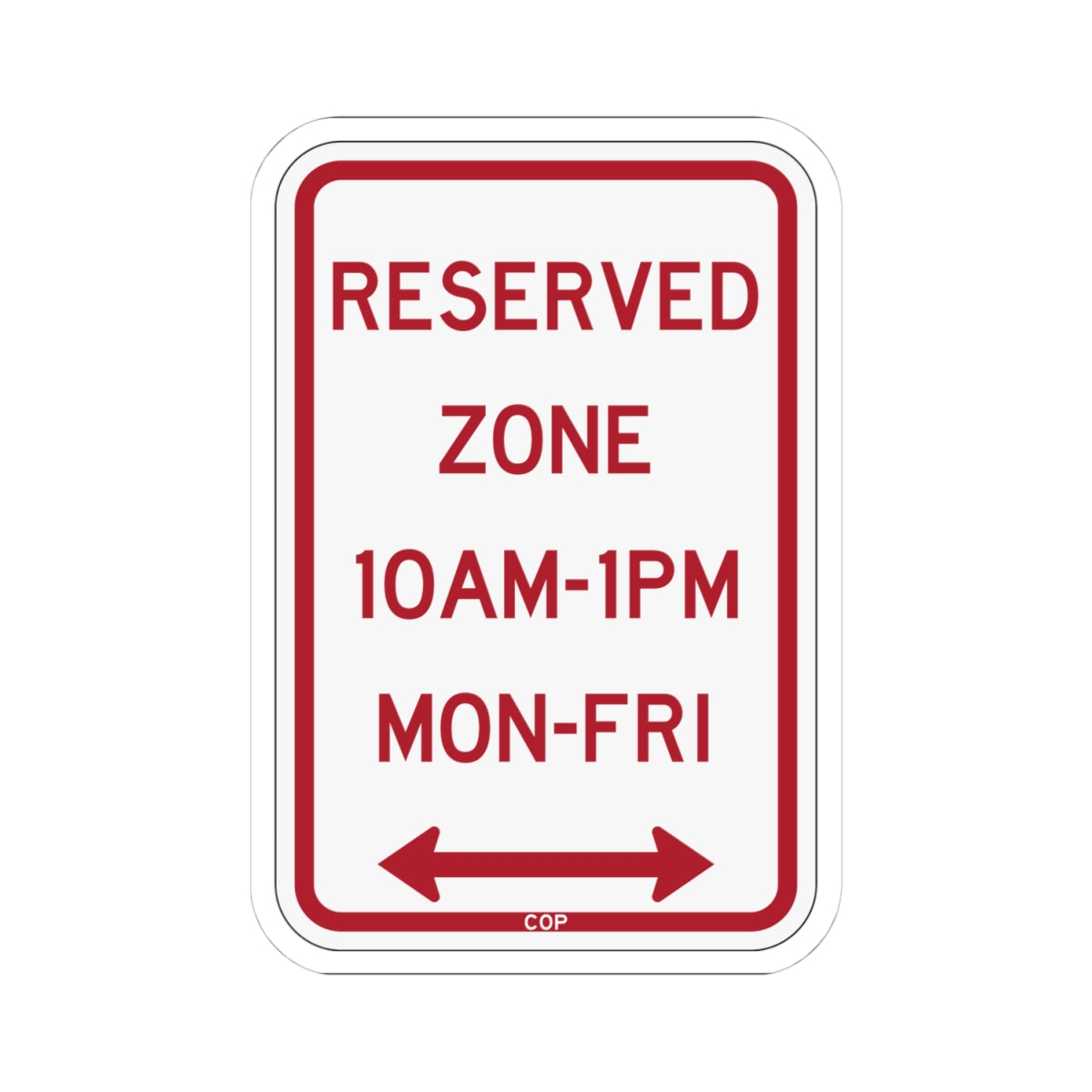 PBOT Road sign P4490D (Oregon) (Road Sign) STICKER Vinyl Kiss-Cut Decal