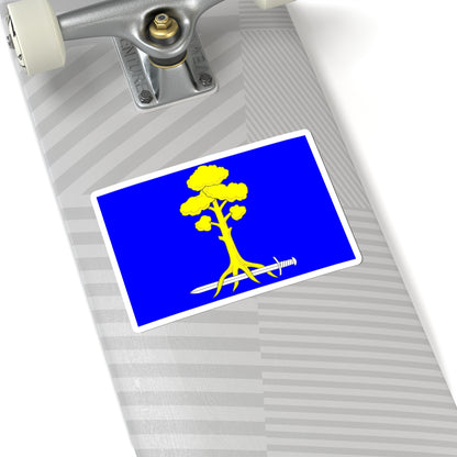 Flag Sertolovo Leningrad oblast (Russia) STICKER Vinyl Kiss-Cut Decal