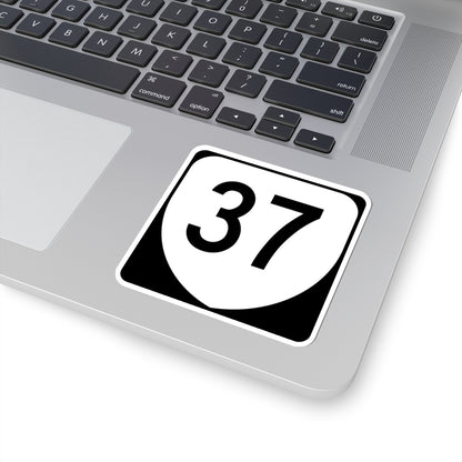 Virginia 37 (Virginia) (Road Sign) STICKER Vinyl Kiss-Cut Decal