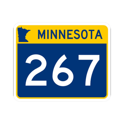 MN-267 wide (Minnesota) (Road Sign) STICKER Vinyl Kiss-Cut Decal