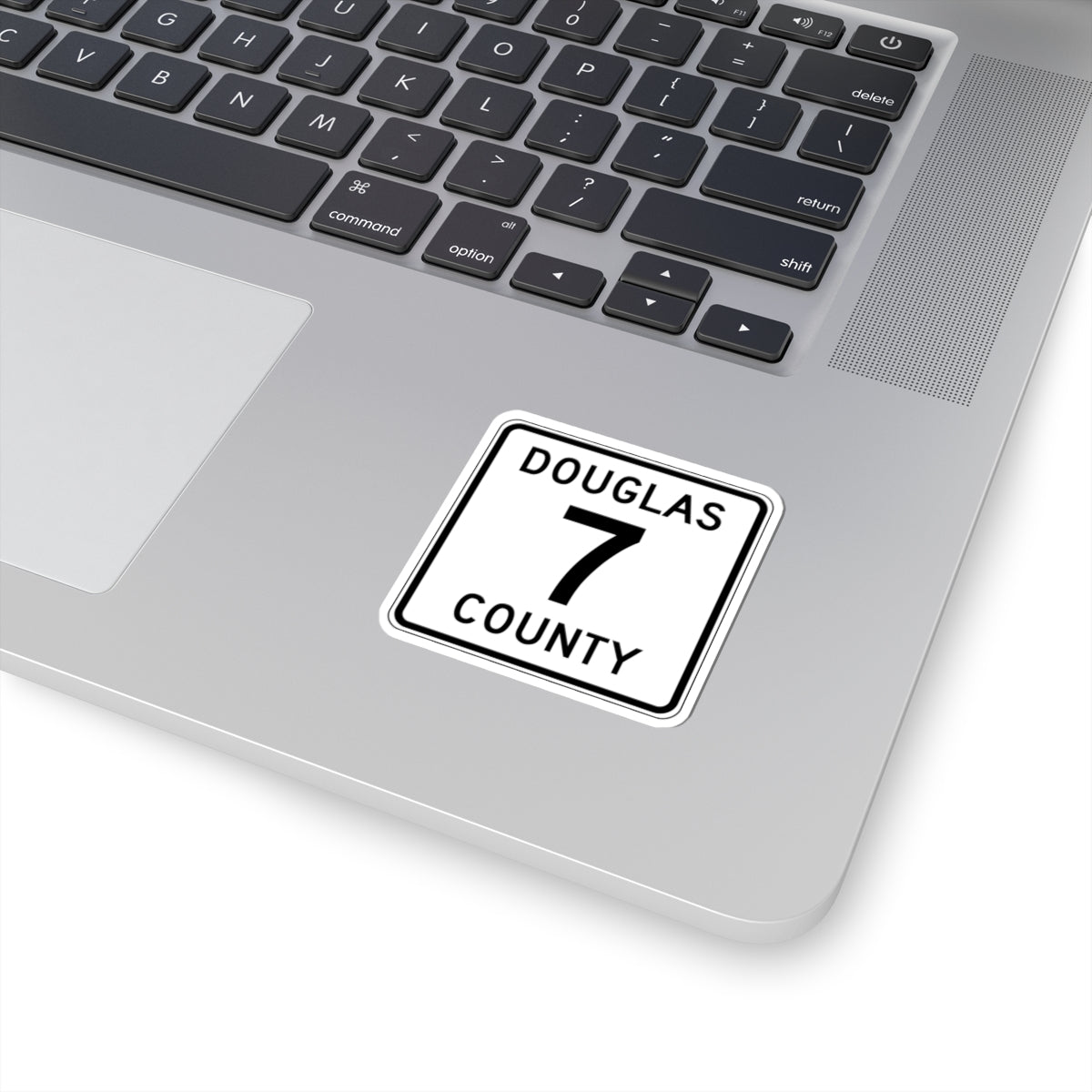 Douglas County Route 7 (Minnesota) (Road Sign) STICKER Vinyl Kiss-Cut Decal