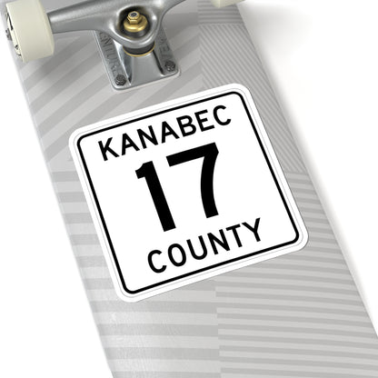 Kanabec County 17 MN (Minnesota) (Road Sign) STICKER Vinyl Kiss-Cut Decal