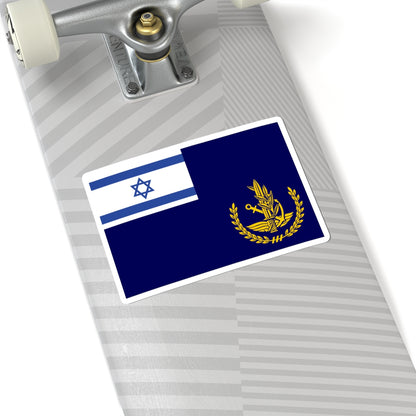 Flag of IDF Chief of Staff at Sea (Israel) STICKER Vinyl Kiss-Cut Decal