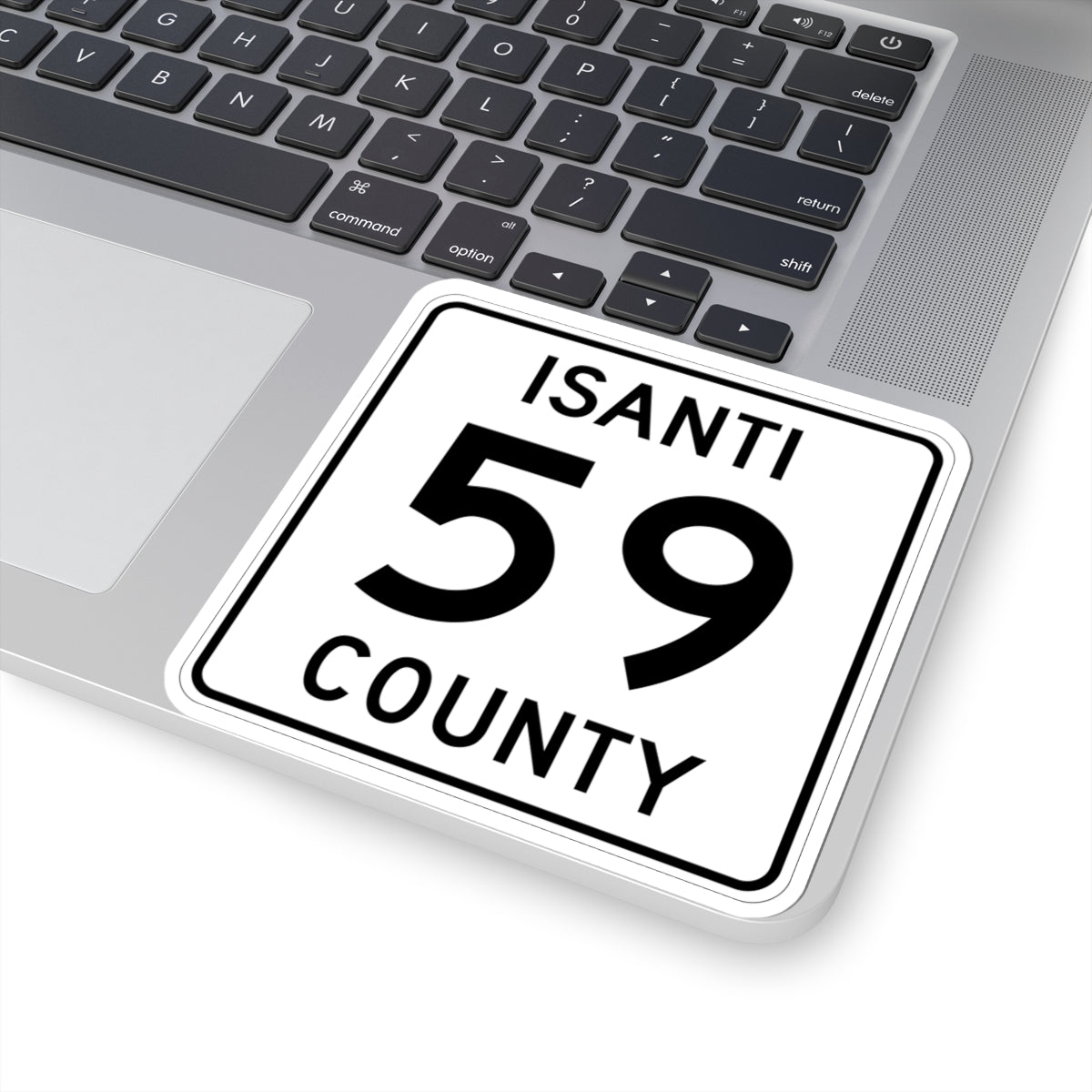 Isanti County 59 MN (Minnesota) (Road Sign) STICKER Vinyl Kiss-Cut Decal