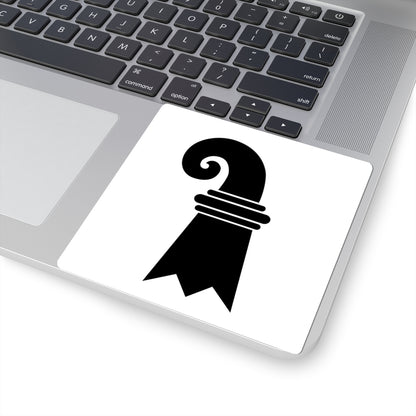 Flag of Canton of Basel Switzerland - STICKER Vinyl Kiss-Cut Decal