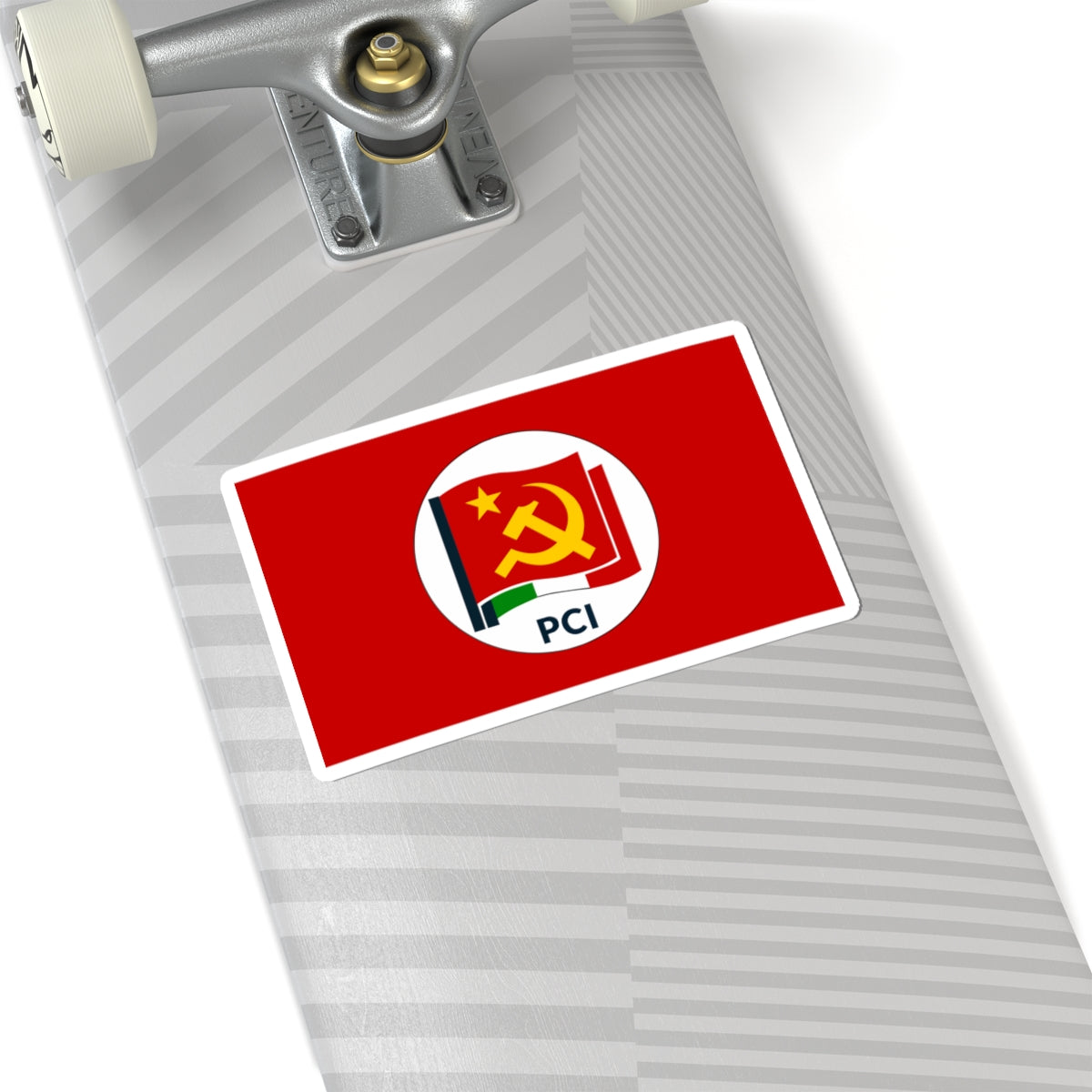 Flag of the Italian Communist Party 2016 (Italy) STICKER Vinyl Kiss-Cut Decal