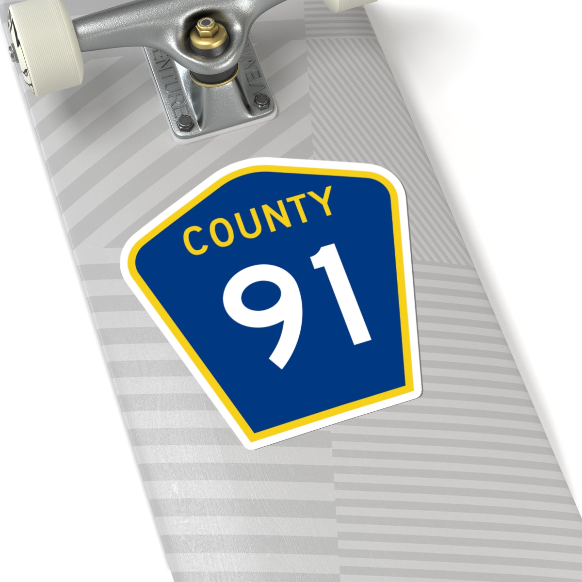 County 91 MN (Minnesota) (Road Sign) STICKER Vinyl Kiss-Cut Decal