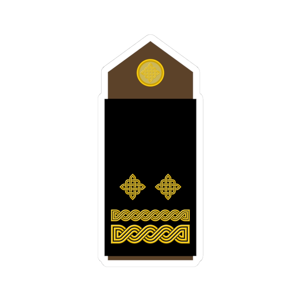 Army HRV OF 04 (Croatia) (Military Rank) STICKER Vinyl Kiss-Cut Decal