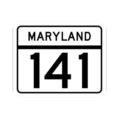 MD Route 141 (Maryland) (Road Sign) STICKER Vinyl Kiss-Cut Decal