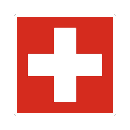 Flag of Switzerland 20-26 (Switzerland) STICKER Vinyl Kiss-Cut Decal