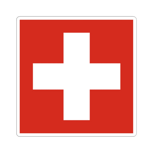 Flag of Switzerland 20-26 (Switzerland) STICKER Vinyl Kiss-Cut Decal