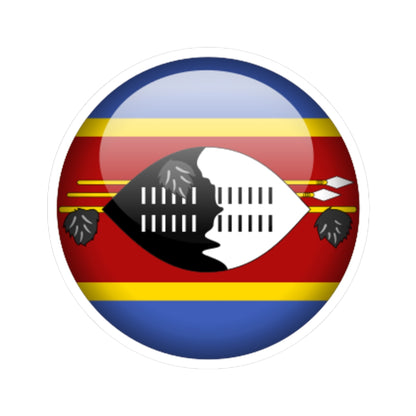 Flag orb Eswatini (Eswatini) STICKER Vinyl Kiss-Cut Decal