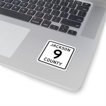 Jackson County Route 9 MN (Minnesota) (Road Sign) STICKER Vinyl Kiss-Cut Decal