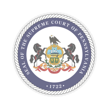 Seal of the Supreme Court of Pennsylvania v2 - STICKER Vinyl Kiss-Cut Decal