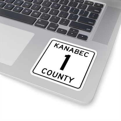 Kanabec County 1 MN (Minnesota) (Road Sign) STICKER Vinyl Kiss-Cut Decal