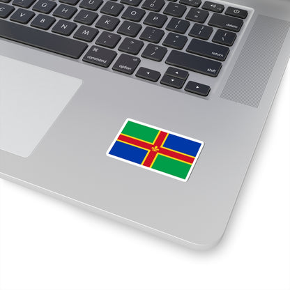 Lincolnshire flag (England) STICKER Vinyl Kiss-Cut Decal