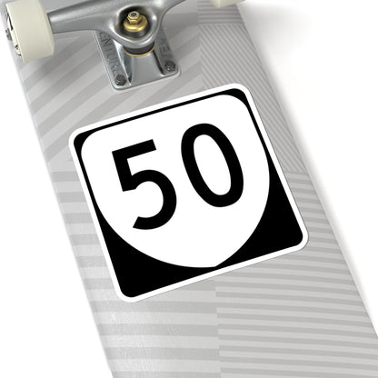 Virginia 50 (Virginia) (Road Sign) STICKER Vinyl Kiss-Cut Decal