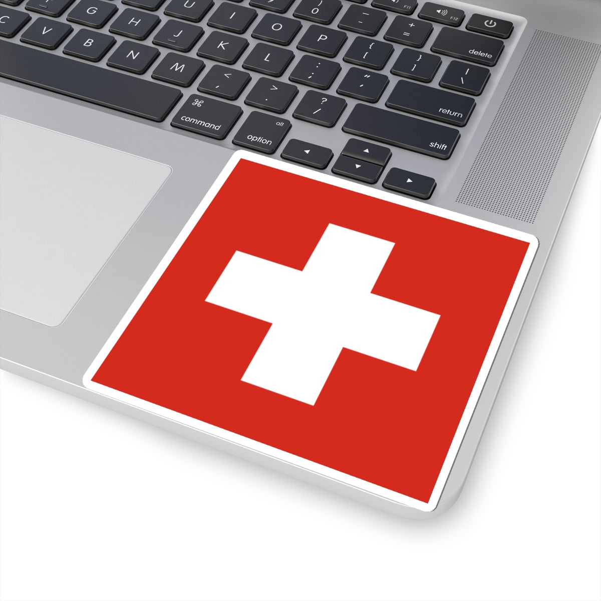 Flag of Switzerland 2-3 (Switzerland) STICKER Vinyl Kiss-Cut Decal