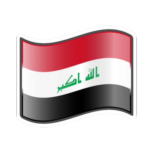Nuvola Iraqi flag (Iraq) STICKER Vinyl Kiss-Cut Decal