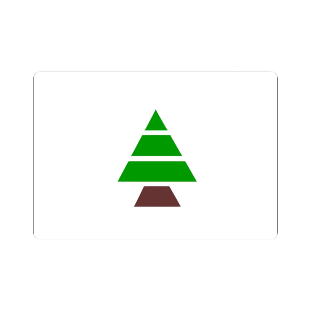 Flag of Kataeb Party (Lebanon) STICKER Vinyl Kiss-Cut Decal